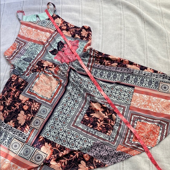 Maurices NWOT Blue and Orange Halter Sundress Mini - Picture 13 of 13